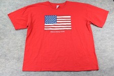 American Flag Shirt Size XL Extra Large Red Made In America 2015 T-Shirt