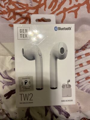 Brand New Gentek Tru Wireless Earbuds - White