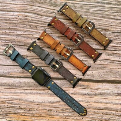 Leder Armband Apple Watch 10 9 8 7 6 5-1 Utra SE Lederarmband 49 46 45 44 42-38