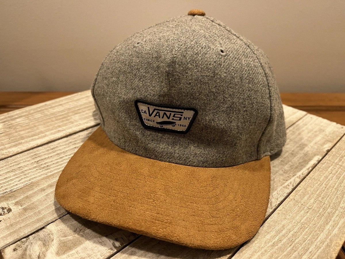 Vans The Wall The Natural Starter Mens Gray Brown Snap Back Skater Hat Cap eBay