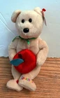 Vintage Ty Beanie Baby #1 Teacher Apple Bear Plush Bean Bag Stuffed Animal NWT