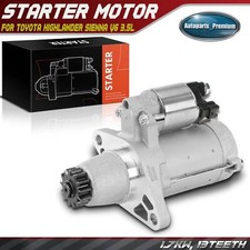 Starter Motor for Toyota Highlander Sienna V6 3.5L 1.7kW 12V CCW 13-Tooth Pinion