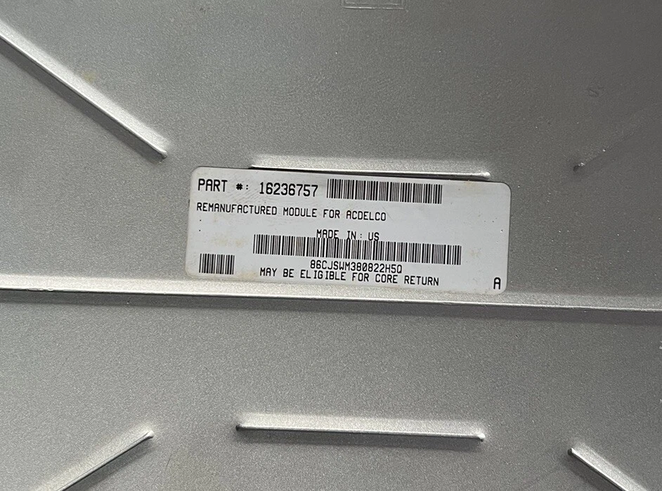 Nuevo de Lote Antiguo Fabricante Original GM 1998 Skylark Motor Computadora 16236757 PCM ECM ECU Reman Foto 3 de 4