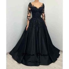 Customized Luxurious Royal Embroidered Lace Engagement Dress for Women Formal