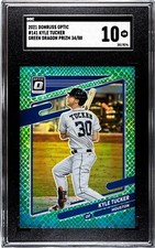 2021 Donruss Optic #141 Kyle Tucker GREEN DRAGON PRIZM /88 SGC 10 GEM MINT