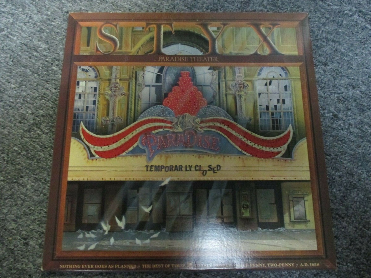 Styx Paradise Theatre Rare 1981 A&M Laser Etched Vinyl LP / EX $10