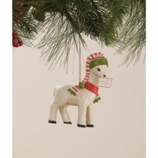 Bethany Lowe Winter Christmas Llama Ornament TJ1317