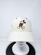 VINTAGE Walt Disney World Mickey Mouse Hat Cap 90s Embroidered 100 Cotton Tan