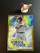 2022 Bowman Baseball Jasson Dominguez Virtuosic Vibrations Gold /50 BW-4 Yankees