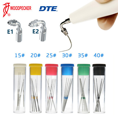 Woodpecker DTE Dental Ultrasonic Scaler Files #15-#40 For E1/ED1/E2/ED2 Tips