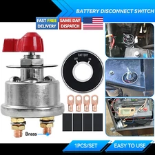 12V  Master Battery Disconnect Switch 2 post SPST Kill Cut-Off Nascar Marine ATV