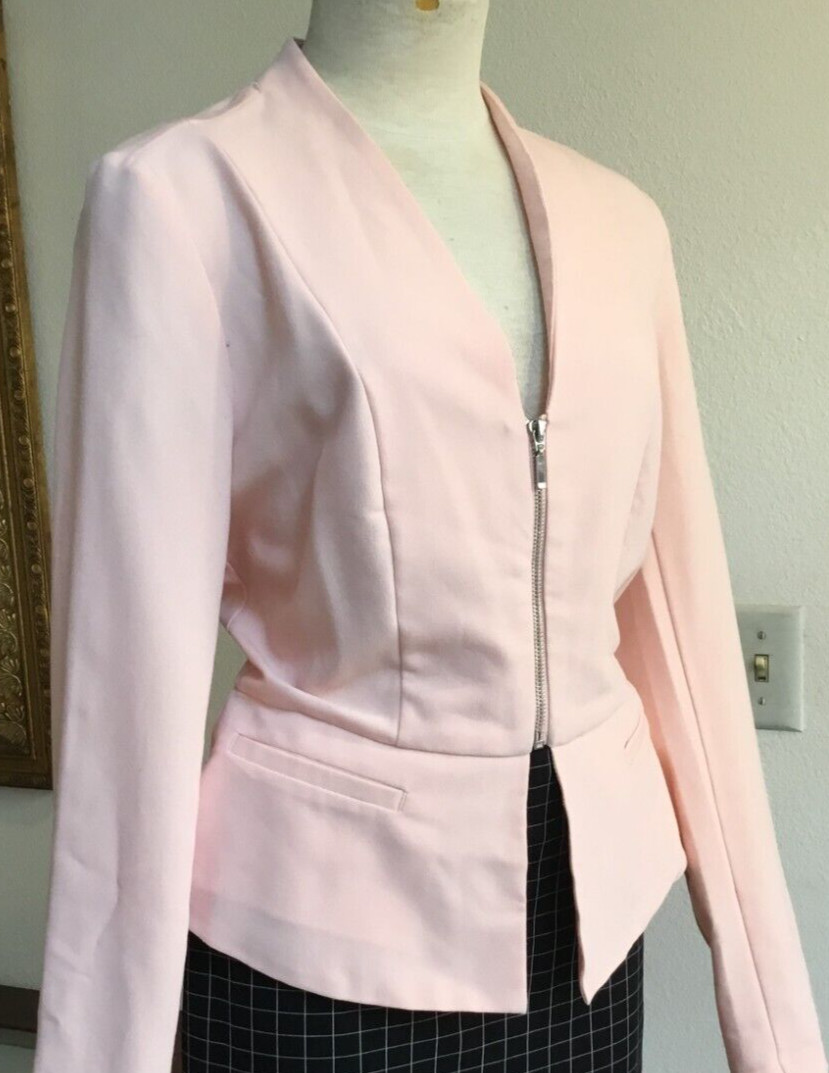 GUESS Casual Basic Blazer Jacket Zip Up Long Slee… - image 4