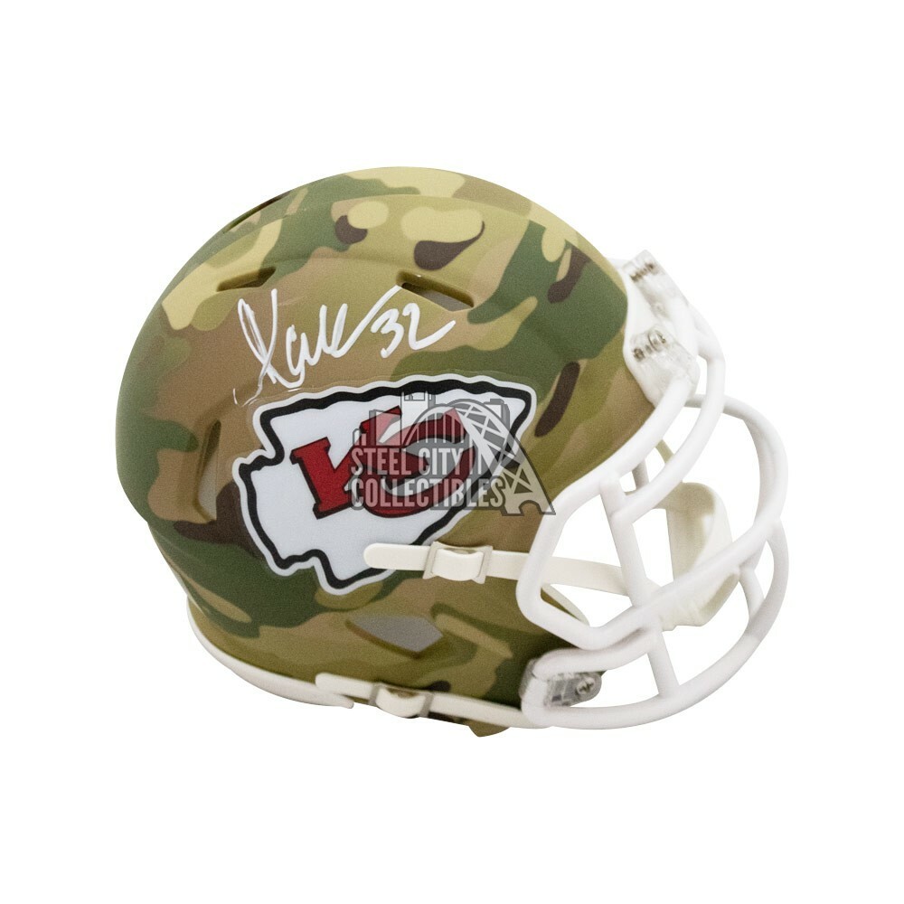 Marcus Allen Autographed Signed Kansas City Chiefs Camo Mini Football Helmet - BAS COA 