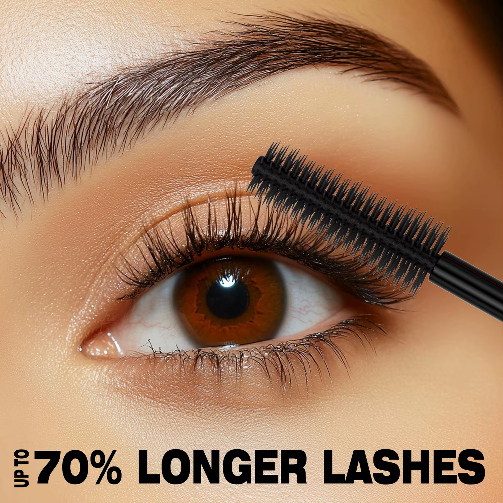 Mascara cils extension et volume 3D avec brosse silicone applicatrice pour maquillage - 4