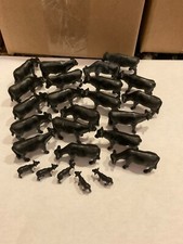 ERTL 1:64 1/64 Vacas de ganado Angus negras lote de 25 animales para diorama