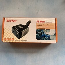 BESTEK 75W Car Power Inverter 2-Port USB Charger Adapter 12V to 110V Converter