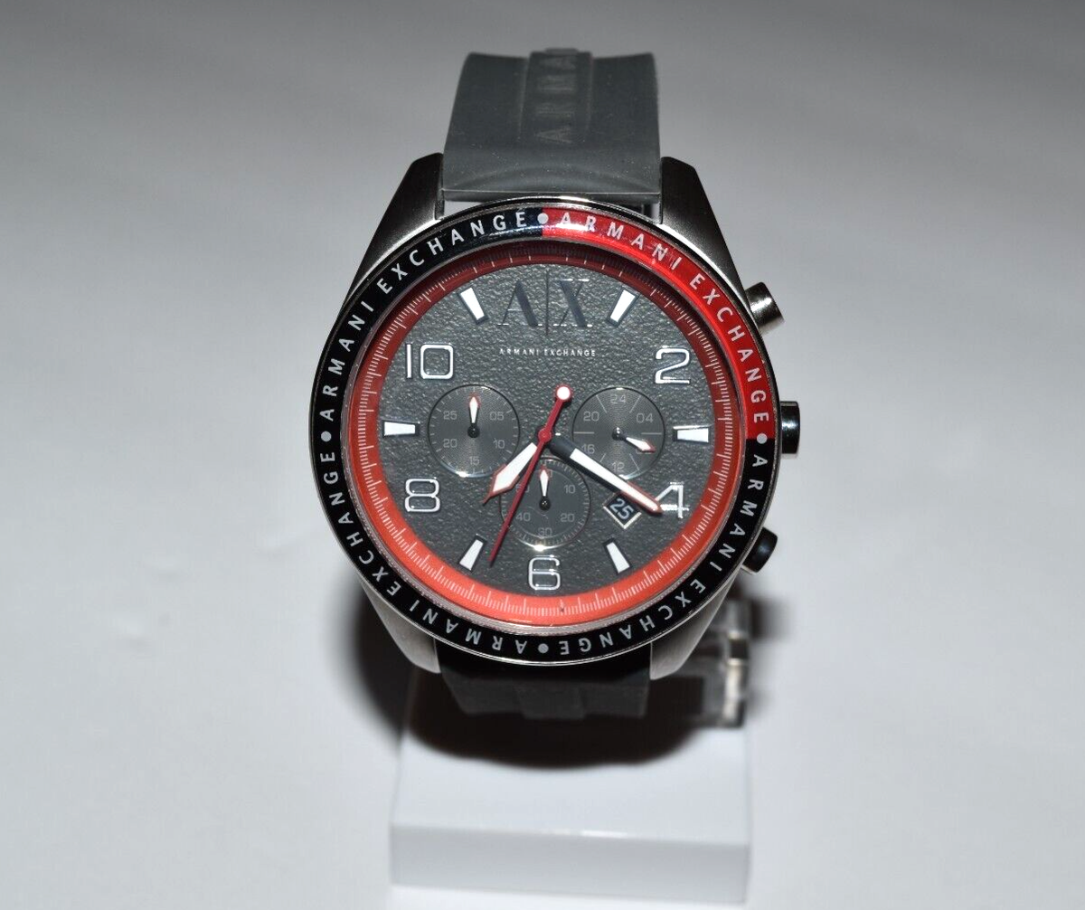 Armani Exchange Gray SS Chronograph AX1251 $160.00 Watch | eBay