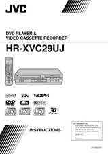 JVC HR-XVC29UJ VCR Owners Instruction Manual Reprint