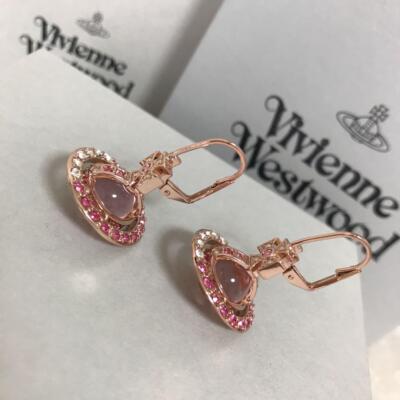 Vivienne Westwood Earrings Pierce Tiny Orb Tri Color Rhinestone