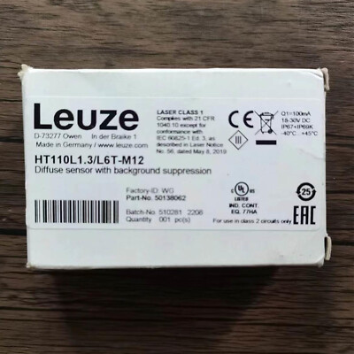 1PCS NEW LEUZE HT110L1.3/L6T-M12 50138062 photoelectric sensor Free delivery#