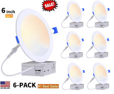 6-12-24-36-48 X 6 5cct 12w Led Slim Panel Downlight With Night Light Feature