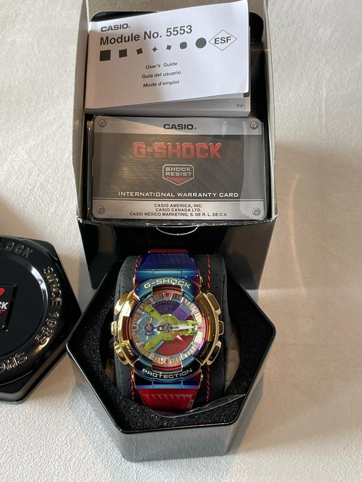 New! G-Shock 5553 Limited Edition Rainbow 🌈 Very Rare! Box And Papers!