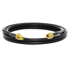 Low-Loss Coaxial Extension Cable 3Ft RG58 SMA Female to SMA Male