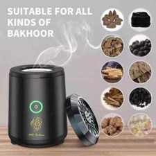 Electric Incense Burner Bakhoor Rechargeable USB Diffuser with FREE Bakhoor