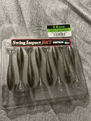 New Keitech Swing Impact Fat 440 Electric Shad 2.8 Inch - 8 tails