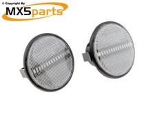 MX5 Clear LED Side Repeaters Indicators Black Trim Mazda MX-5 Mk1 Mk2 Mk3 89>15