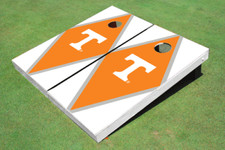 University Of Tennessee Orange And White Matching Diamond Cornhole Boards