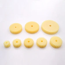 Plastic Nylon Spur Gear Flat Gears 2 Mod 2M 12-50 Teeth Transmission Gear