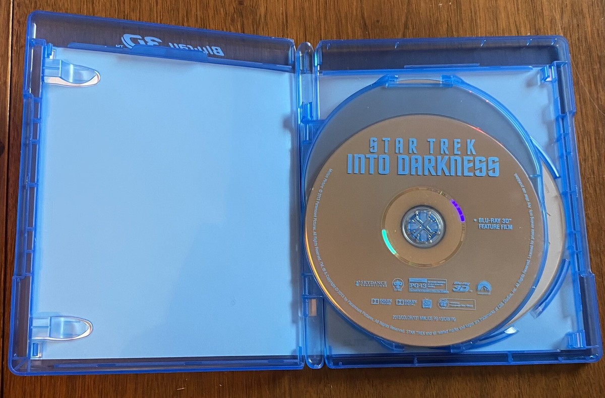 Blu Ray, Star Trek Into Darkness 3D, 2013 Paramount Pictures, EX