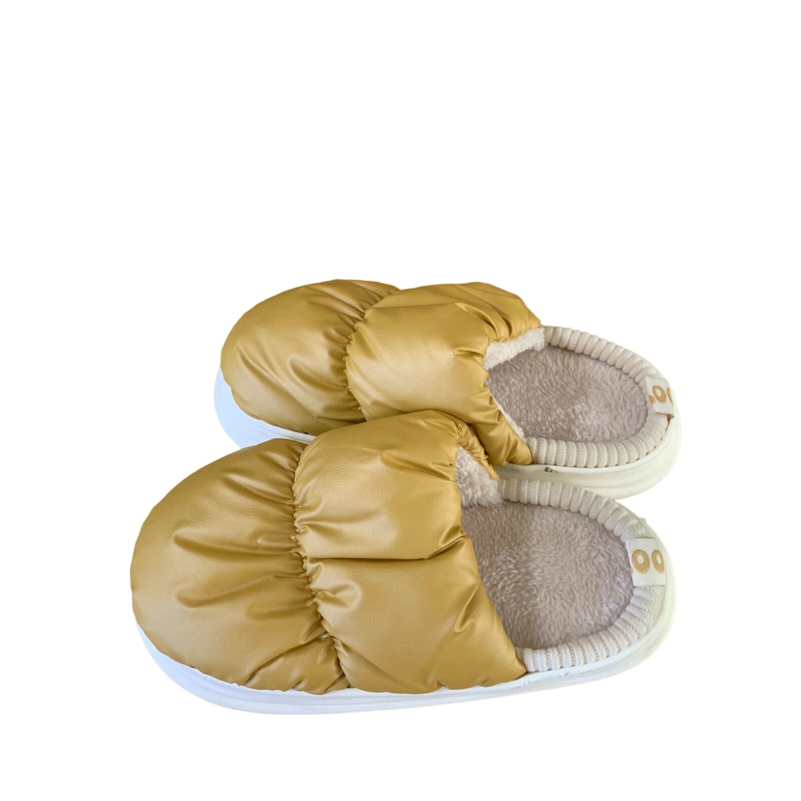 PANTOFOLA D’ORO Sooyil scarpe ciabatte donna taglia 5 5 6 36 37 oro slip on zoccoli vinile gonfio plus