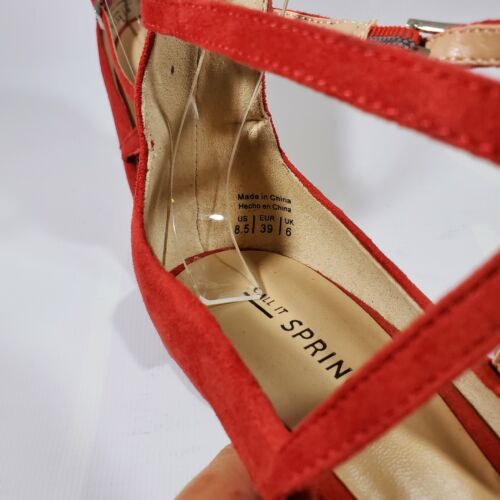 Sandales Talons Hauts Call It Spring Rouge - Pointure 8,5 US - Bride à La Cheville - Occasion