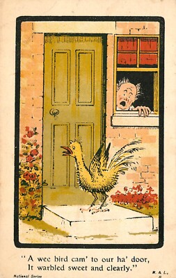 EIN KLEINER VOGEL - KOMÖDIE HUMOR SCHOTTISCH SCHOTTLAND - POSTKARTE