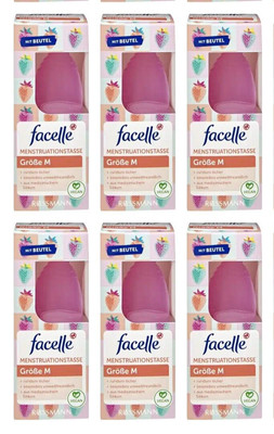 6 x 1 Stk | facelle Menstruationstasse Gr. M