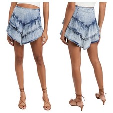 Mother the Ruffle Mini Skirt in Threading the Needle Women's Size 27