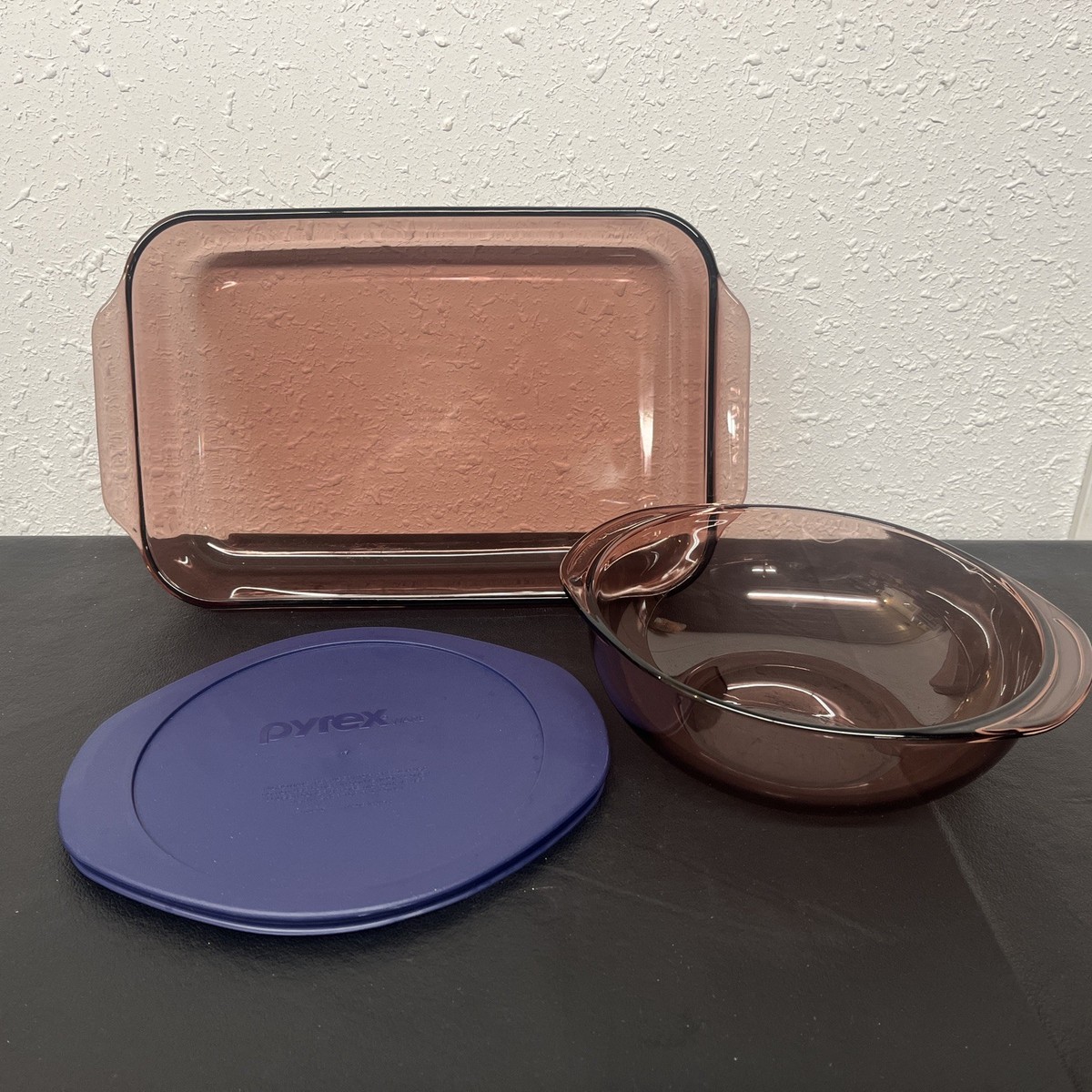 Vintage Pyrex #233-R Cranberry Glass Baking Dish 13”x 9”x 2” 3QT