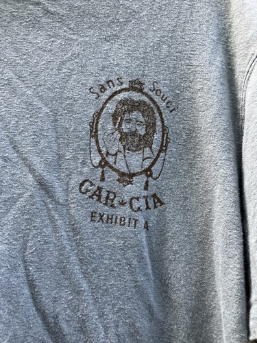 Jerry Garcia Exhibit A Sans Souci hemp tshirt ONNO Brand XL Hemp/Organic cotton