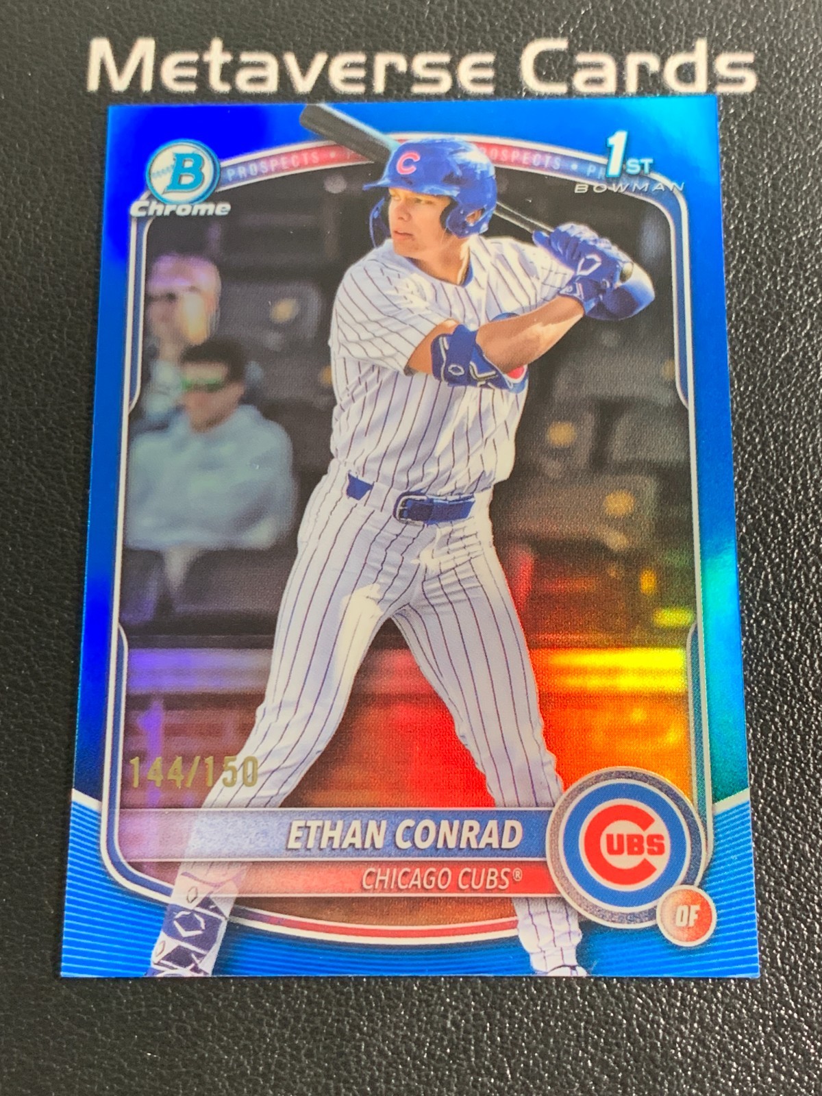 2025 Bowman Draft Chrome #BDC-17 Ethan Conrad Blue Refractor 1st 144/150