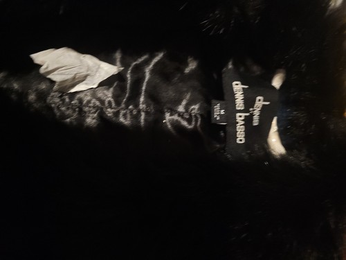 NEU DENNIS BASSO Mantel jägergrün mit Kunstfellbesatz, MEDIUM - Bild 11 von 12