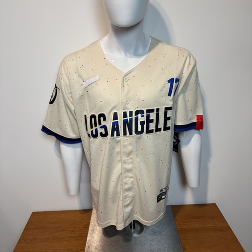 NWT LA Dodgers Shohei Ohtani #17 City Connect Replica Baseball Jersey Med B13