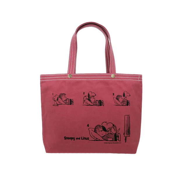 PEANUTS Snoopy PEANUTS x Ichizawa Shinzaburo Hanpu Horizontal Tote