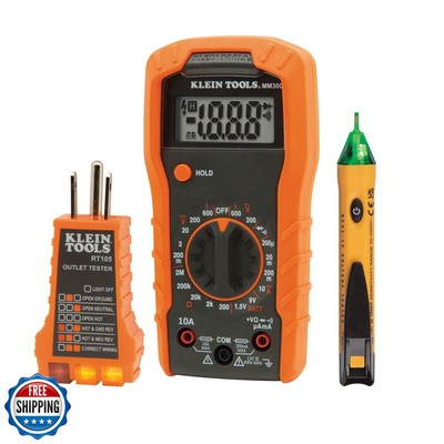 Klein Tools 69149P Electrical Test Kit with Digital Multimeter, Non-Contact V