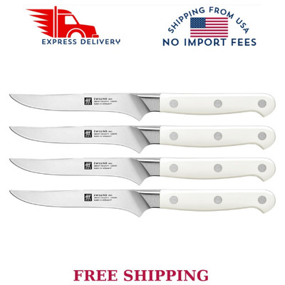 ZWILLING Pro le blanc 4-pc, Steak Knife Set - NEW ( White )