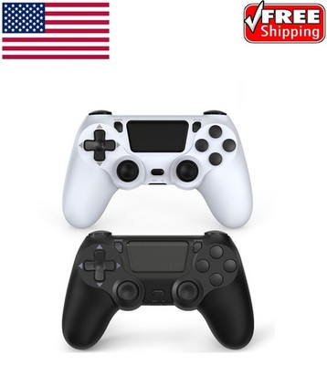 Wuthur 2 Pack Wireless Controllers for PS4/Pro/Slim - Black & White, FREE SHIPPI