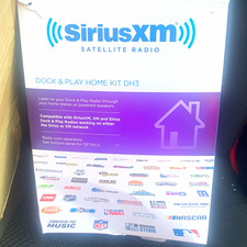 SiriusXM Dock Play DH3 Satellite Radio Home Kit w/ Remote Control, Black