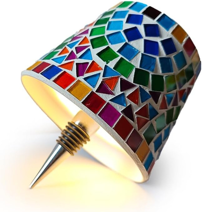 Lampada Mosaico Bottiglia Ricaricabile: Luce Ambientale per Feste