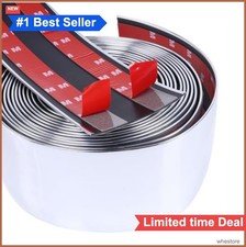 Chrome Side Molding Trim 4 Inch Wide 15 Ft Self Adhesive Uv Protected Abs For